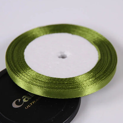 22 Meters/Roll 6mm Silk Satin Ribbons Christmas Halloween Birthday Party Gift Wrapping Ribbons DIY Handmade Crafts Material