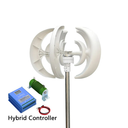 3000W Wind Turbie Generator 12V 24V 48V With Free MPPT Controller PV Solar Panel Off Grid System Free Energy 220V For Home