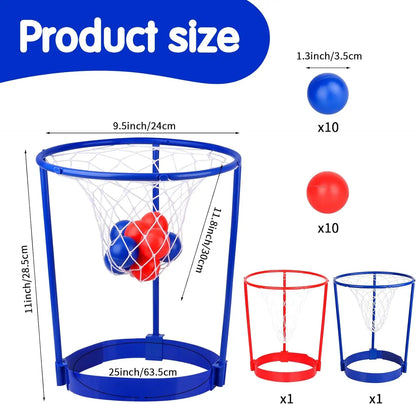 2 Pack Head Hoop Basketball Party Game for Kids Adults Adjustable