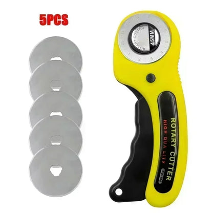 LeatherCraft 45mm Rotary Cutter Leather Cutting Tool Patchwork Sewing Quilting Fabric Cutter Circular Blade DIY For Leather Tool