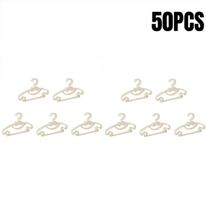 5-50Pcs Baby Hangers Plastic Kids Clothes Storage Hanger for Nursery Children Hangers Toddler Infant Portable Coats Home Rack