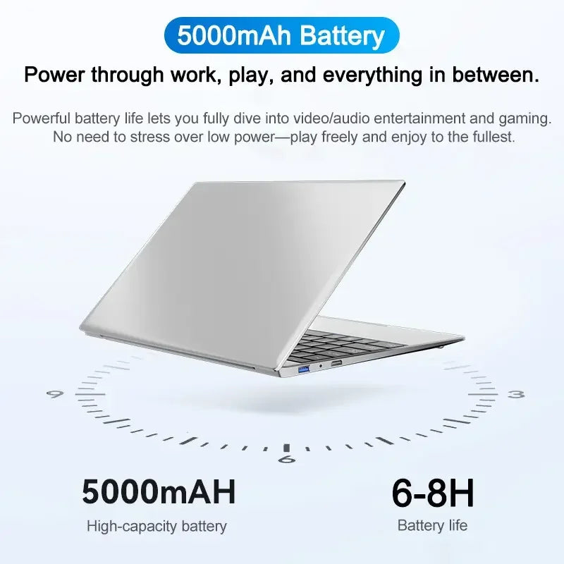 14.1" Ultra Slim Laptop Intel I9-10980HK Win11 Pro 16GB 2TB SSD FHD WiFi6 BT5.2 Gaming Office Student Portable Notebook