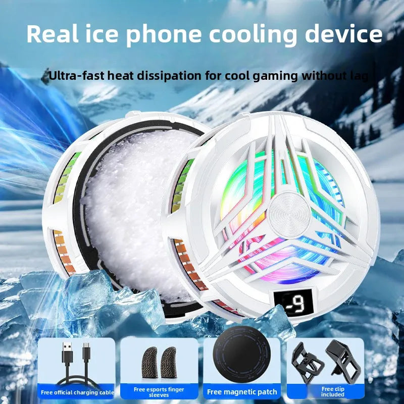 Phone Cooler Gaming Portable Fan Magnetic Mobile Cooler Cell Phone Cooler Radiator Phone Radiator Fan to Cool the Mobile