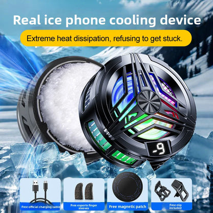 Phone Cooler Gaming Portable Fan Magnetic Mobile Cooler Cell Phone Cooler Radiator Phone Radiator Fan to Cool the Mobile