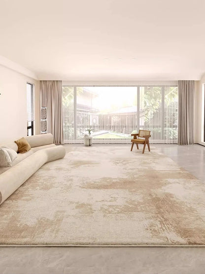 VIKAMA Modern Light Luxury Washed Carpet Living Room Bedroom Floor Mat Home Decoration Can Be Wiped Folding Cloakroom Carpet