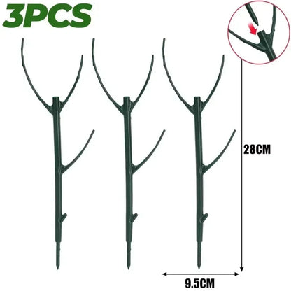 30/3Pcs Plant Support Pile Climbing Vine Stake Bonsai Fixing Rod Garden Plants Stake Holder Flower Support Rack For Potted Plant
