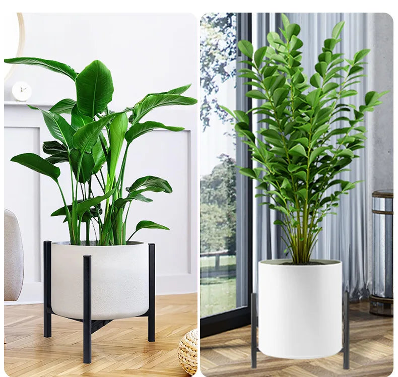 Indoor Plant Stands For Living Room Adjustable Metal Heavy Duty Outdoor Corner Stable Plant Holder Fits 8 to 12 Inches