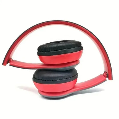 Wireless Headset Bluetooth 5.0 Foldable Sport Over Ear Headphones Stereo Bass Earphone for Running Gaming Phone Tablet