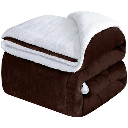 Fluffy Sherpa Fleece Blanket Throw Single Double King Cozy Warm Sofa Bed Throws