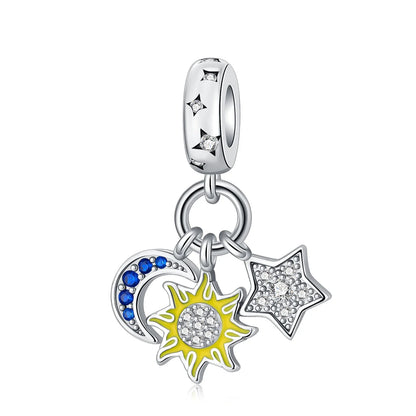 925 Sterling Silver Fashion Bee Honey Jar Sunflower Autumn Series