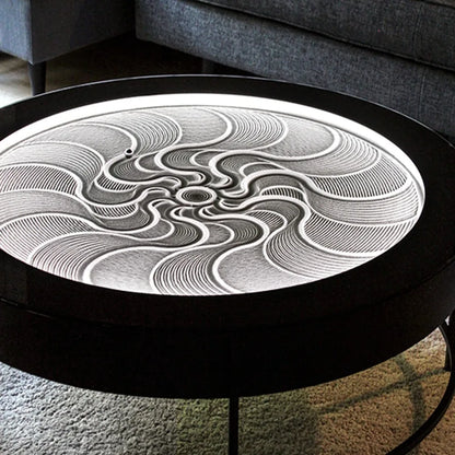 Automatic Sand Art Coffee Table, Magnetic Ball Quicksand Dynamic Art