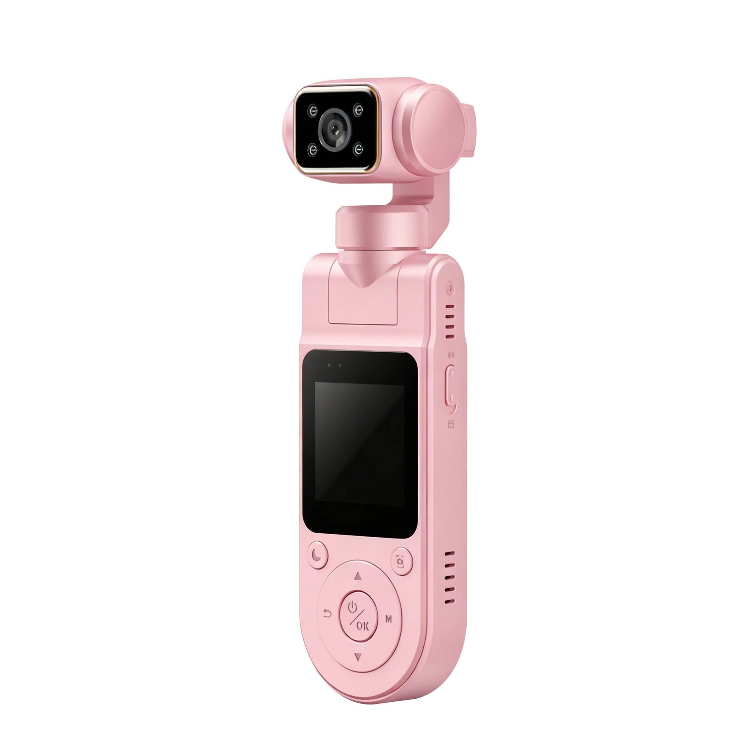 4K Handheld Pocket Camera Rotatable Mini Body Cam HD Night Vision LCD Screen For Youtube Outdoor Travel Sports Vlog Recording