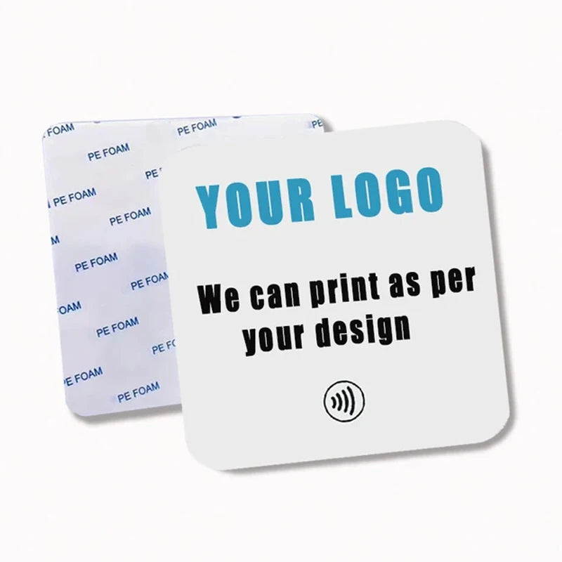 Custom Printing Acrylic NFC Table Stands NFC Plate for Google Reviews