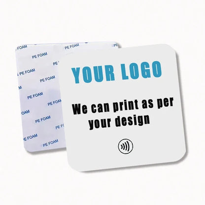 Custom Printing Acrylic NFC Table Stands NFC Plate for Google Reviews