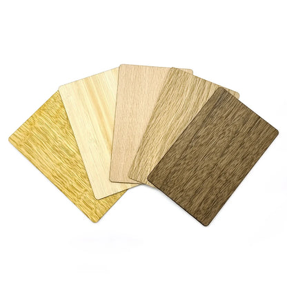 Hotel RFID Access Control NFC Wooden Cards 13.56MHz NFC215 Chip Eco-Friendly Material Wholesale Custom Logo NFC Wooden Tag Card