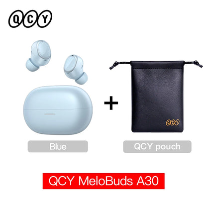 QCY MeloBuds A30 Wireless Earbuds Bluetooth 6.0 LDAC Hi-Res Audio -60dB Hybrid ANC Earphones AI Scene 8 Mics HD Call Headphones