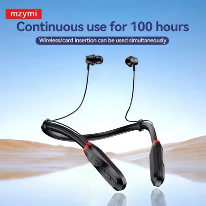 mzymi i35 Neckband Earbuds Bluetooth In Ear Wireless Earphones 9D Sound Sport Headset Waterproof Headphones for XIAOMI With Mic