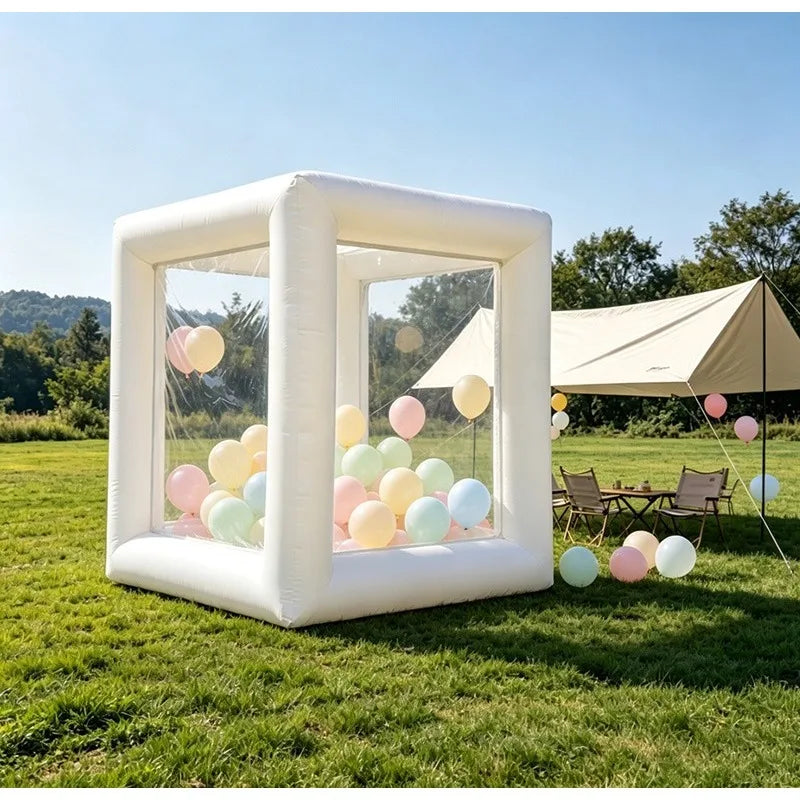 Transparent Inflatable Bubble House Tent, Clear Waterproof PVC Dome House for Balloon Party, Wedding & Birthday Decoration