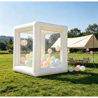 Transparent Inflatable Bubble House Tent, Clear Waterproof PVC Dome House for Balloon Party, Wedding & Birthday Decoration