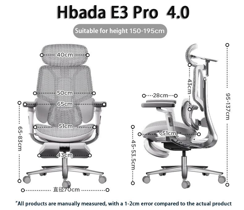 Hbada E3 PRO 4.0 Structure Master Mesh Modern Ergonomics Gamer Computer Racing Gaming Office Chairs With Optional Footrest