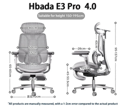 Hbada E3 PRO 4.0 Structure Master Mesh Modern Ergonomics Gamer Computer Racing Gaming Office Chairs With Optional Footrest