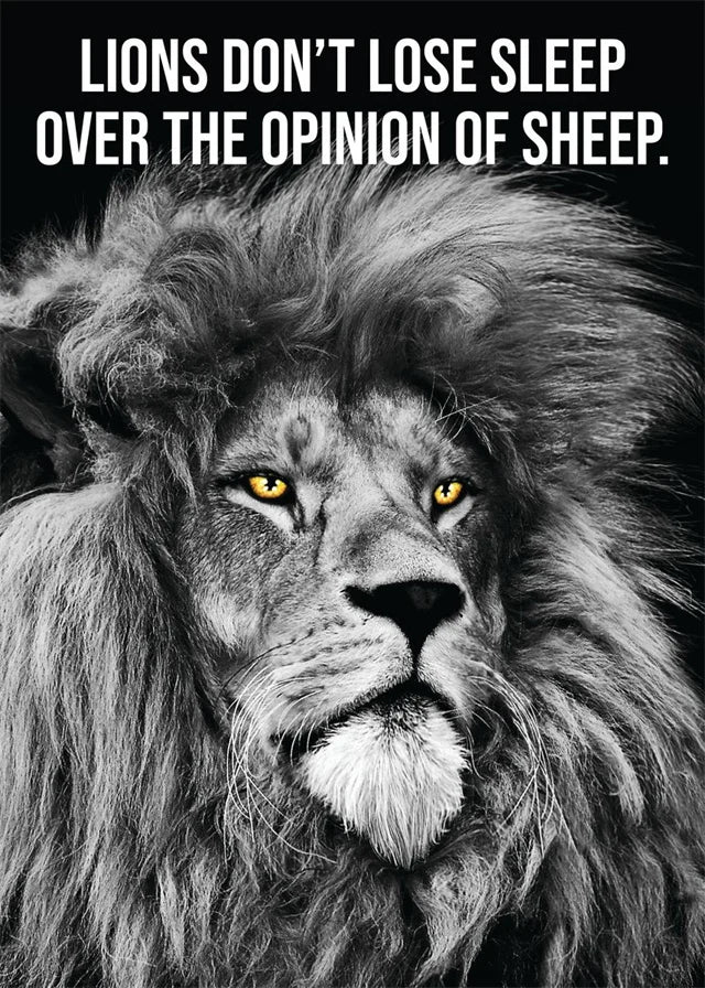 Animals Motivational Posters Eagle Wolf Lion Tiger Motivation Art Canvas Paitning Success Mindset Inspirational Wall Art Decor