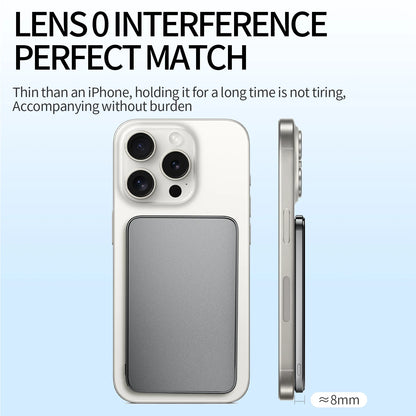 New Ultra Thin Alloy Powerbank Magnetic Power Bank Wireless Fast Charger For iPhone 16 15 14 13 12 Backup Battery For Magsafe