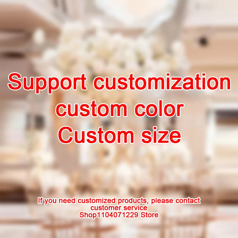 Red White Customized Artificial Rose Delphinium 50cm Flower Ball Wedding Decor Table Centerpieces Flower Decor Event Road Props