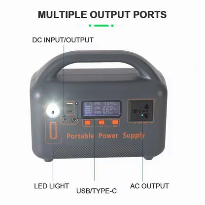 400W Portable Power Station Solar Generator 192Wh LiFePo4 Battery220V Energy Power Plant for Camping RV with Solar Panel Charger