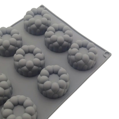 New Arrival 12 Hole Circular Bubble Shape Silicone Mousse Cake Mold DIY Flaky Clouds Shape Jelly Pudding Chocolate Baking Tools