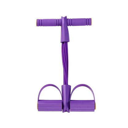 6 Tube Foot Pedal Resistance Band Elastic Pull Rope Abdominal Trainer Home Yoga Slim Leg Arm Back Fitness Workout Equipment