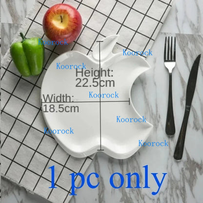 20cm Jucaica Rosh Hashanah Apple Honey Dish, Ceramic Dessert Plate with Honey Jar, Jewish New Year tableware  Shana Tova