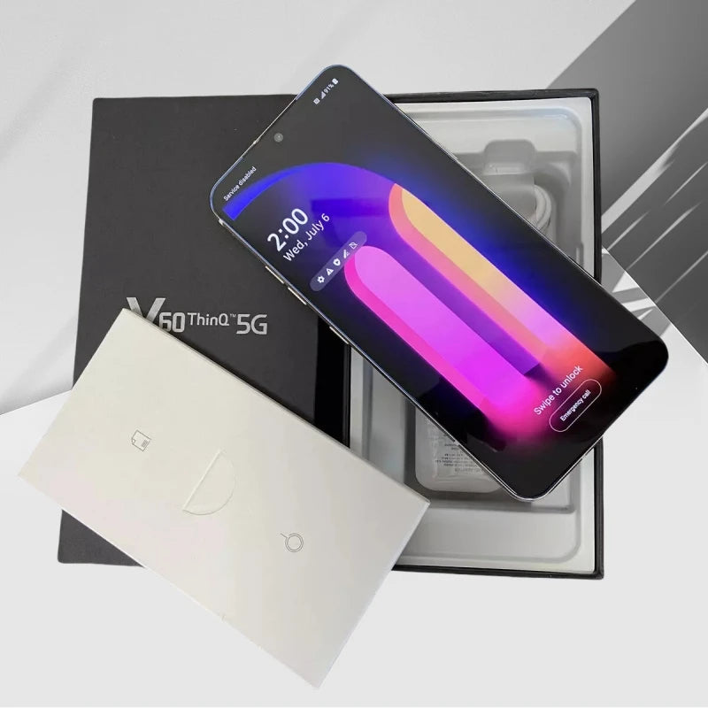 Original Unlocked  LG V60 5G ThinQ Moilble Phone V600TM V600VM  6.8 inch Android  NFC SamrtPhone 8GB RAM 128GB ROM CellPhone