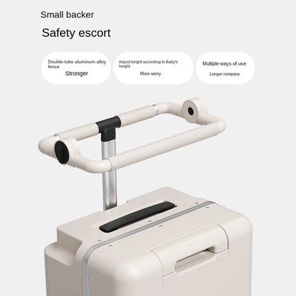 KO-KU 20 inch Carrier suitcase for children can sit and ride Aluminium Frame Travel suitcase with brake wheels 어린이캐리어
