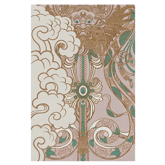 Light Luxury Cloakroom Carpet Home Non-slip Mat Large Area Bedroom Decor Washable Rug European Retro Carpets for Living Room