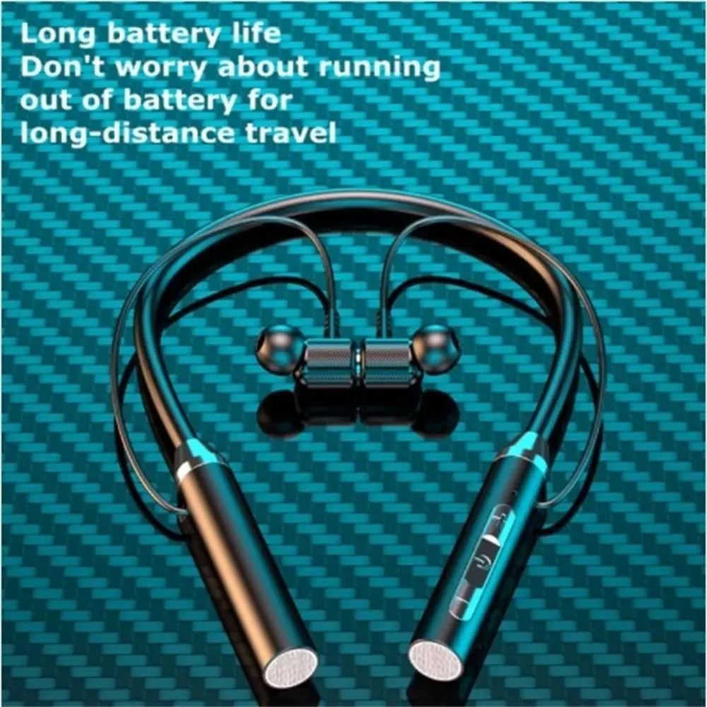 Bluetooth 5.0 Wireless Bluetooth Headphones 9D Stereo Magnetic Design Neckband Earphone HiFi Stereo With Mic Bluetooth Earphone