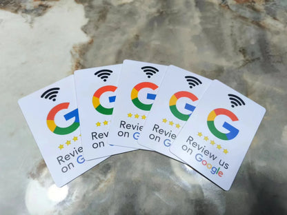13.56MHz Programmable Acrylicl with Self-adhesive Backing NFC Table Sticker Diameter 10CM Google Reviews NFC Sticker NFC 215