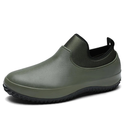 Men Chef Shoes Non Slip Work Sneakers Breathable Slip on Unisex Clogs Women Casual Walking Rain Shoes Plus Size 2024