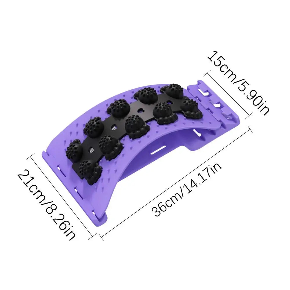 Lumbar Stretcher 4-Level Adjustable Ergonomic Stretcher Back Massager For Women Home Yoga Massage Health Spine Alignment