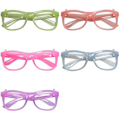 5Pcs Light Up LED Glasses Colors Glow Glasses Glow in The Dark Birthday Party Supplies Neon Party Favors for Kids Adults