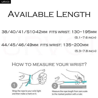 URVOI Stratos Band for Apple Watch Ultra 3 2 Series 11 10 9 8 SE3 Titanium Silicone Strap Magnet Clasp Bracelet DLC Coating 49mm