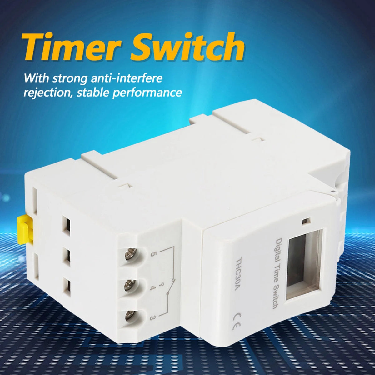 THC 30A Digital Timer Switch 16 times ON and OFF Programmable Electronic Time Control Switch 30A 12V 110V 220V