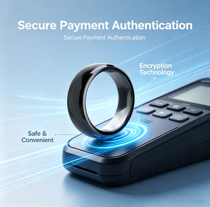 NFC Full Ceramic Smart Ring Compatible with NFC 216 Enabled Phones and Devices Programmable for Bussiness Access control tag