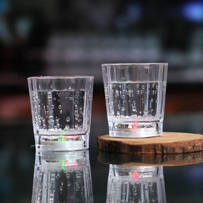 Flashing Cup Wine Beer Whisky Mug LED Glowing Glasses Cup Beverage Drinking Cup Automatic Glowing Glasses Party Decor Supplies