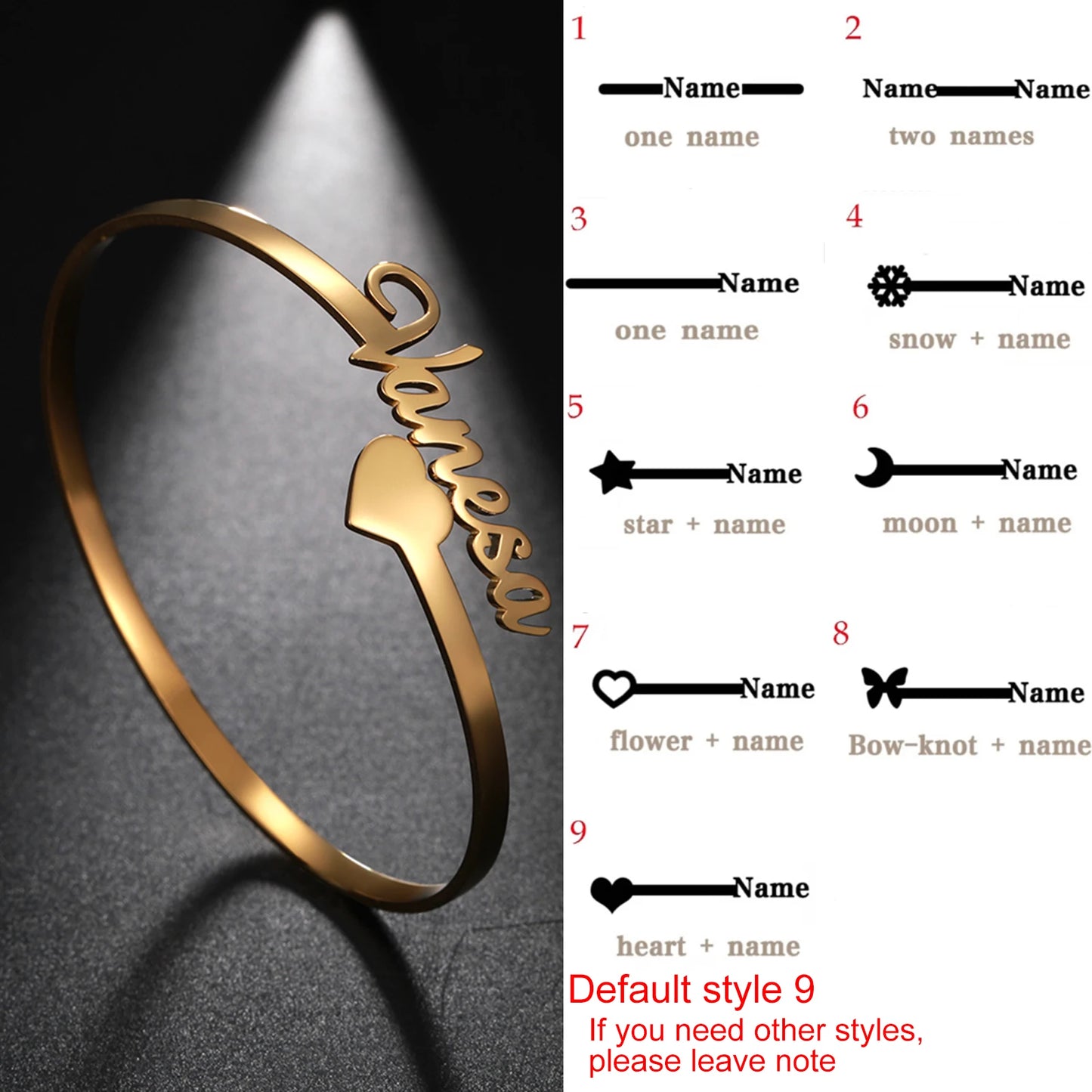 Personalized Name Bracelet for Women Men Custom Jewelry Stainless Steel Customized Bangle Gold Color Arabic Name Birthday Gifts