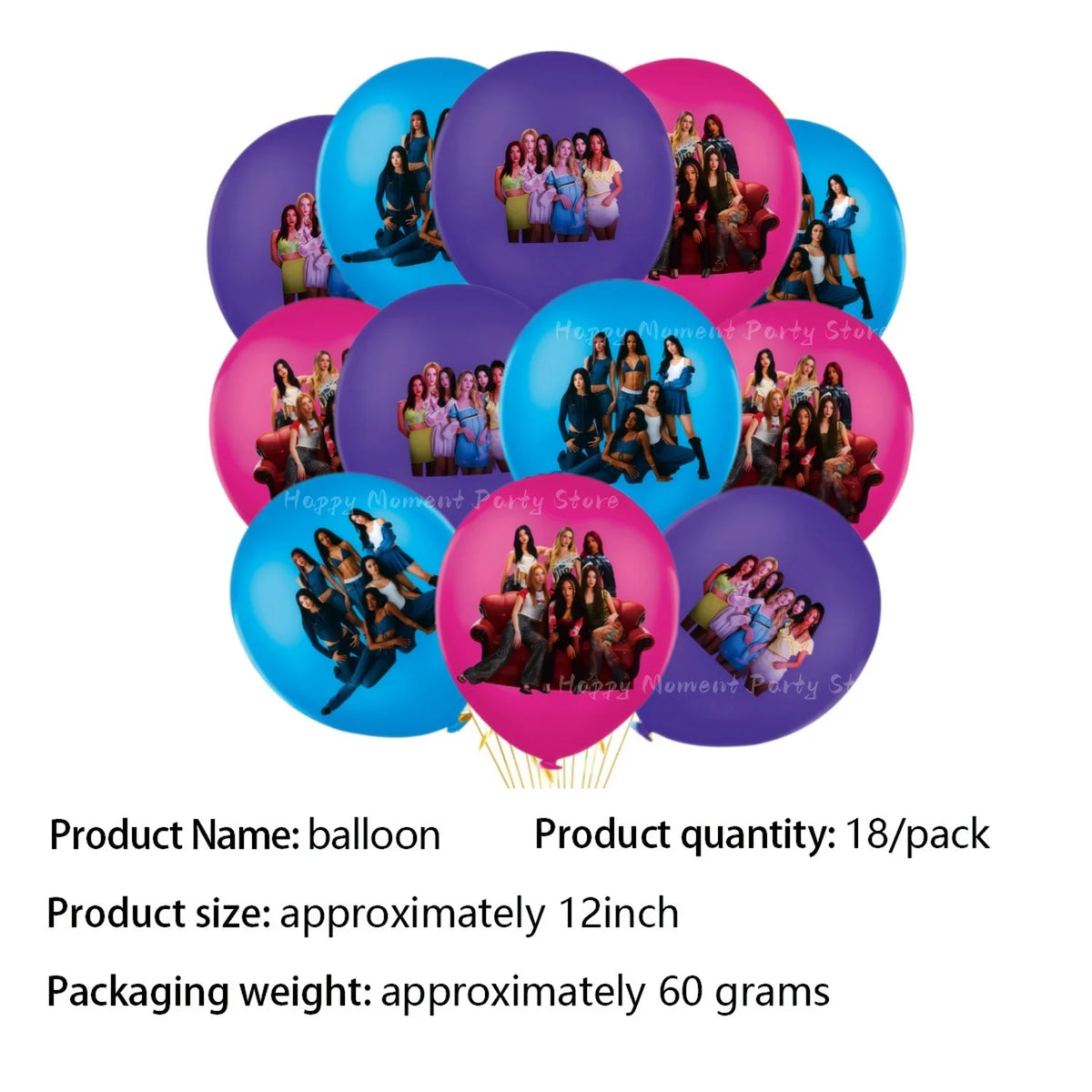 Kpop Katseye Party Decoration Tableware Tablecloth Cup Plate Napkin Sticker Bags Balloons Baby Shower Kpop Party Favors Supplies