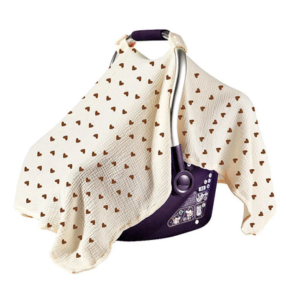 Baby Basket Cover Stroller Blankets Cotton Soft Baby Cart Cover Safety Seat Nursing Towel Sunshade Cover Baby Bedding Items