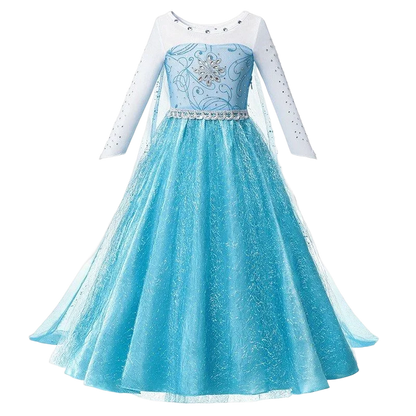 Elsa Anna Kid Princess Girls Dress Rapunzal  Kids Cosplay Halloween Vestidos Children Costume Birthday Party Dress