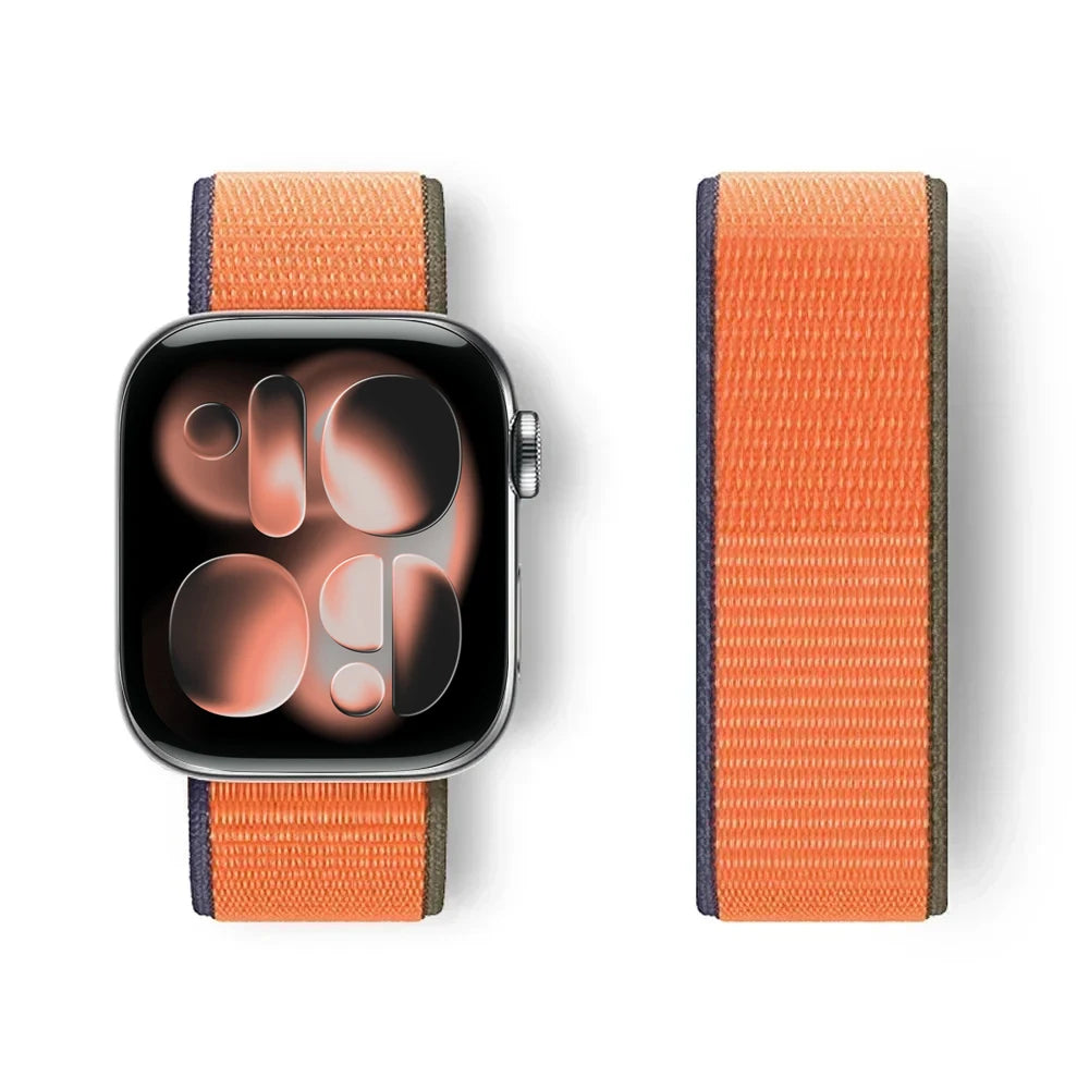 Nylon Loop for Apple Watch Band S11 46mm 40mm 44mm 45mm 42mm 41mm 49mm Smart Belt Bracelet for IWatch 11/10/9/8/7/6/SE/5/4 Strap