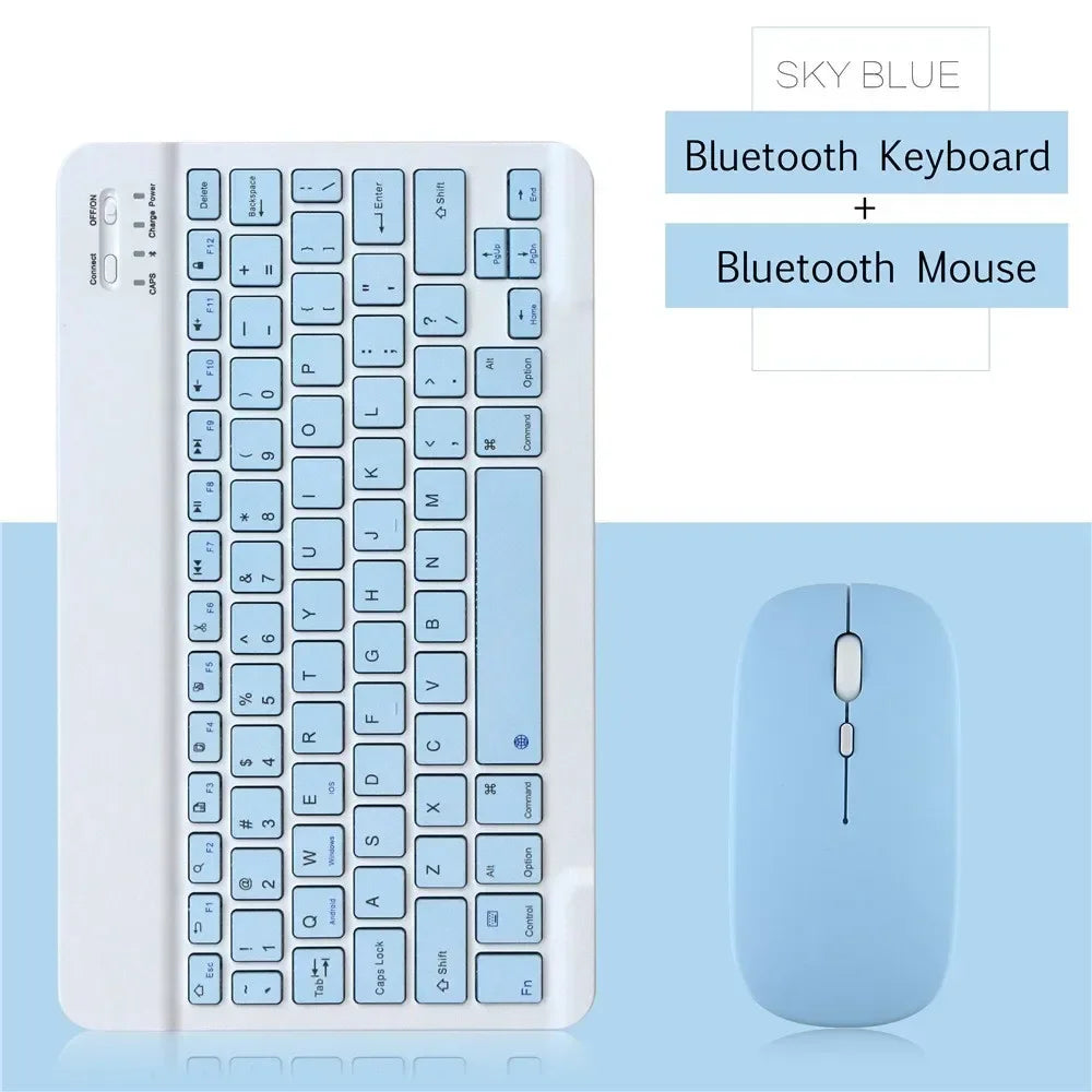 NEW Wireless Keyboard Mobile Phone Tablet Computer Bluetooth Keyboard Mouse 1Set